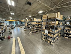 Part of Engel's North American spare parts inventory Part of Engel's North American spare parts inventory