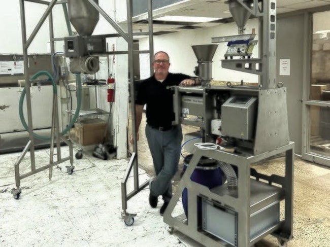 Patrick Sommers, Sesotec Inc. sales manager, is excited that the company has become the first Nesting partner at the Polymers Center in Charlotte, N.C.