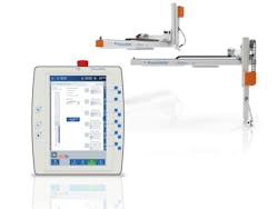 KraussMaffei's LRXplus linear robots feature the new MC7 controller. KraussMaffei's LRXplus linear robots feature the new MC7 controller.