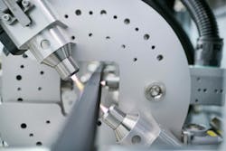 Plasmatreat's Openair-Plasma station is appropriate for automotive industry manufacturers of thermoplastic elastomer and ethylene propylene diene terpolymer parts, such as door seals. Plasmatreat's Openair-Plasma station is appropriate for automotive industry manufacturers of thermoplastic elastomer and ethylene propylene diene terpolymer parts, such as door seals.