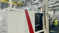 American Plastic Molding in Scottsburg, Ind., is beginning the new year with a new 900-ton molding machine from Milacron. Acquired late last year, it replaces a 725-ton molding machine that took up the same footprint. Adam Auffart, VP of sales and marketing for APM, says tariffs proposed by President-elect Donald Trump might steer more customers to the shop's mold-making and molding services. American Plastic Molding in Scottsburg, Ind., is beginning the new year with a new 900-ton molding machine from Milacron. Acquired late last year, it replaces a 725-ton molding machine that took up the same footprint. Adam Auffart, VP of sales and marketing for APM, says tariffs proposed by President-elect Donald Trump might steer more customers to the shop's mold-making and molding services.