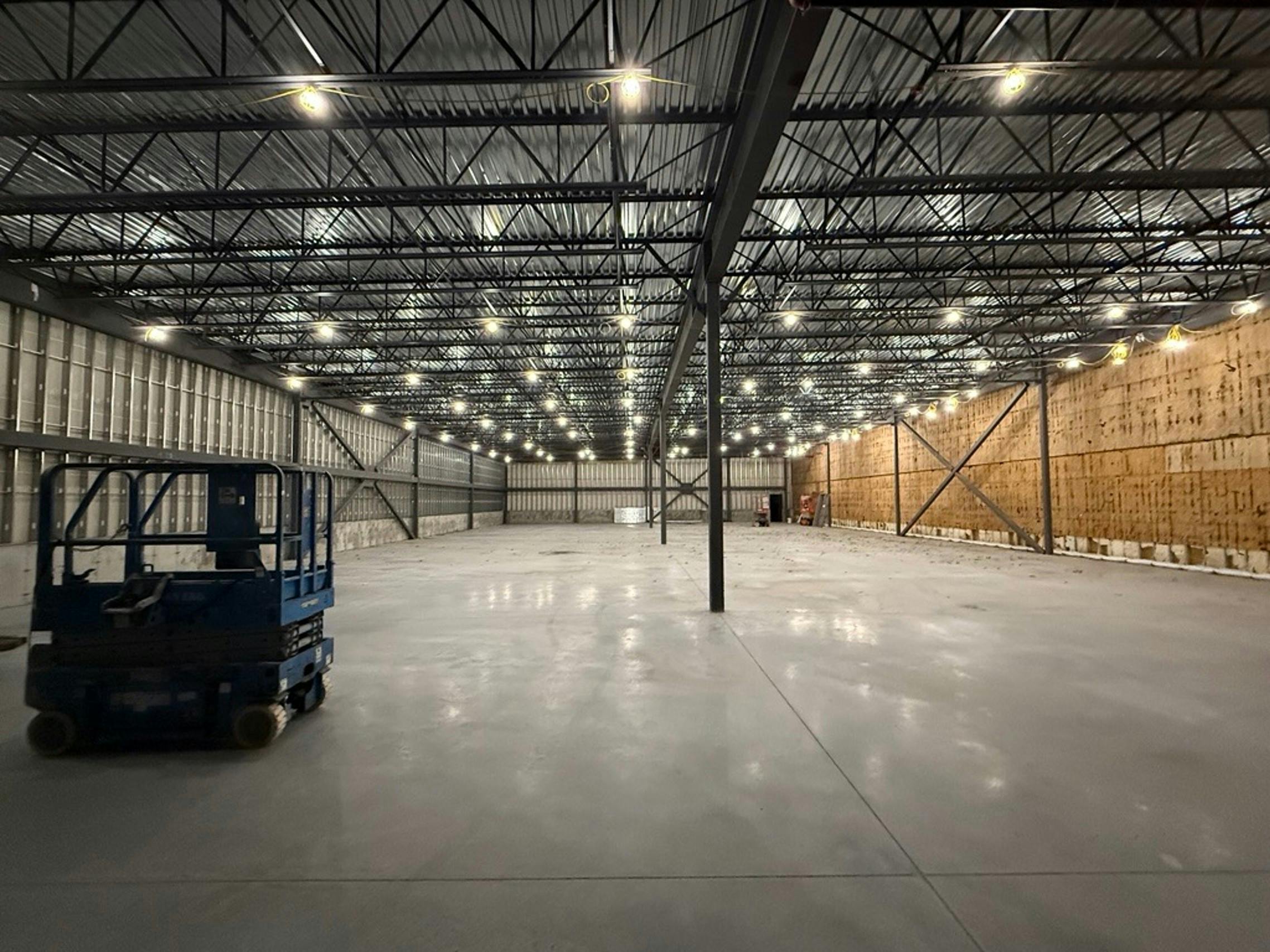 The warehouse at Windm&ouml;ller & H&ouml;lscher's Rhode Island facility is expanding.