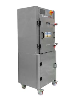 The Sharebot SnowWhite 2 HT printer handles high-temperature materials. The Sharebot SnowWhite 2 HT printer handles high-temperature materials.