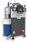 Elmet's Top 3100 LSR dosing system features the company's new M-Type pump. Elmet's Top 3100 LSR dosing system features the company's new M-Type pump.
