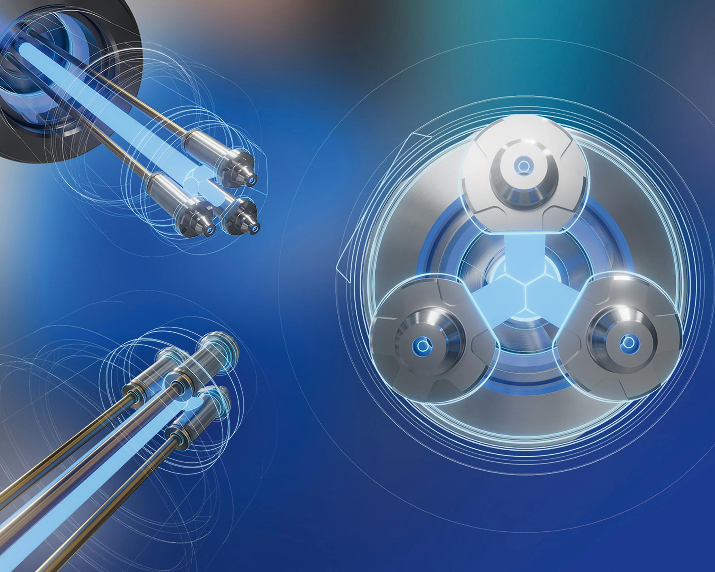 G&uuml;nther's Prisma nozzles are suited for small, intricate parts.