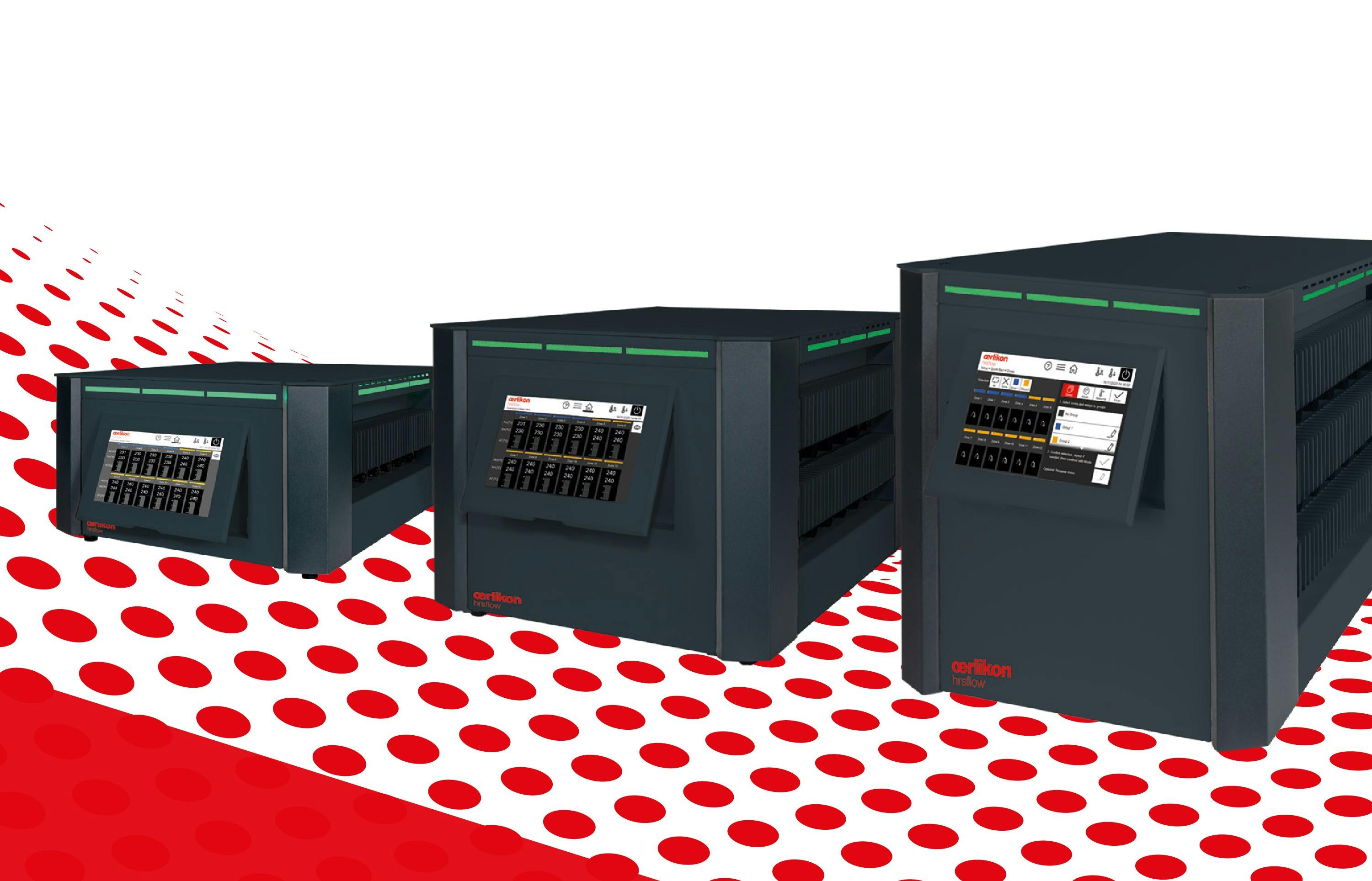 The V-Flow HRS controllers from Oerlikon HRSflow feature a user-friendly interface.