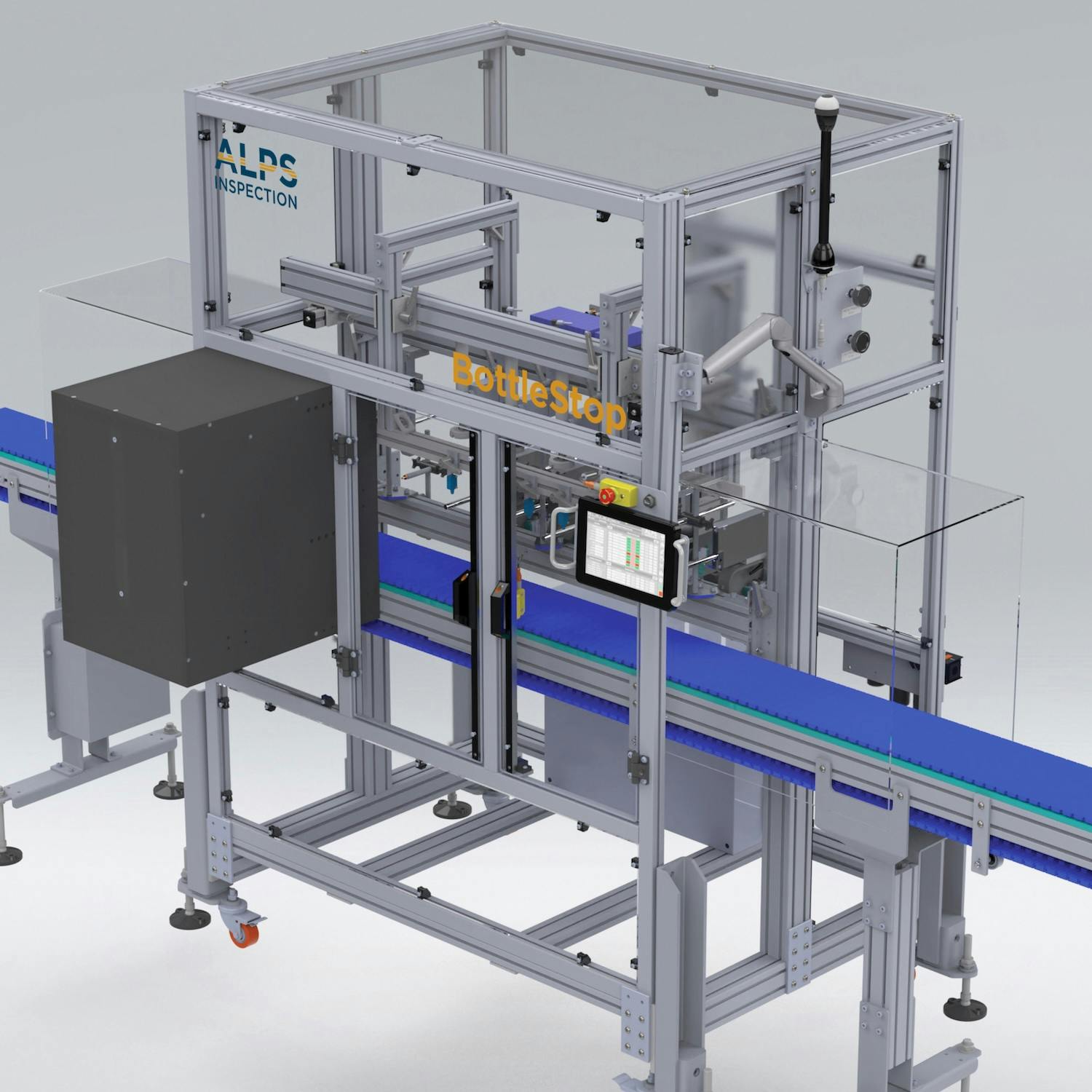 The ALPS BottleStop multi-head leak tester is easy to use and reliable, and can test a variety of bottle shapes.