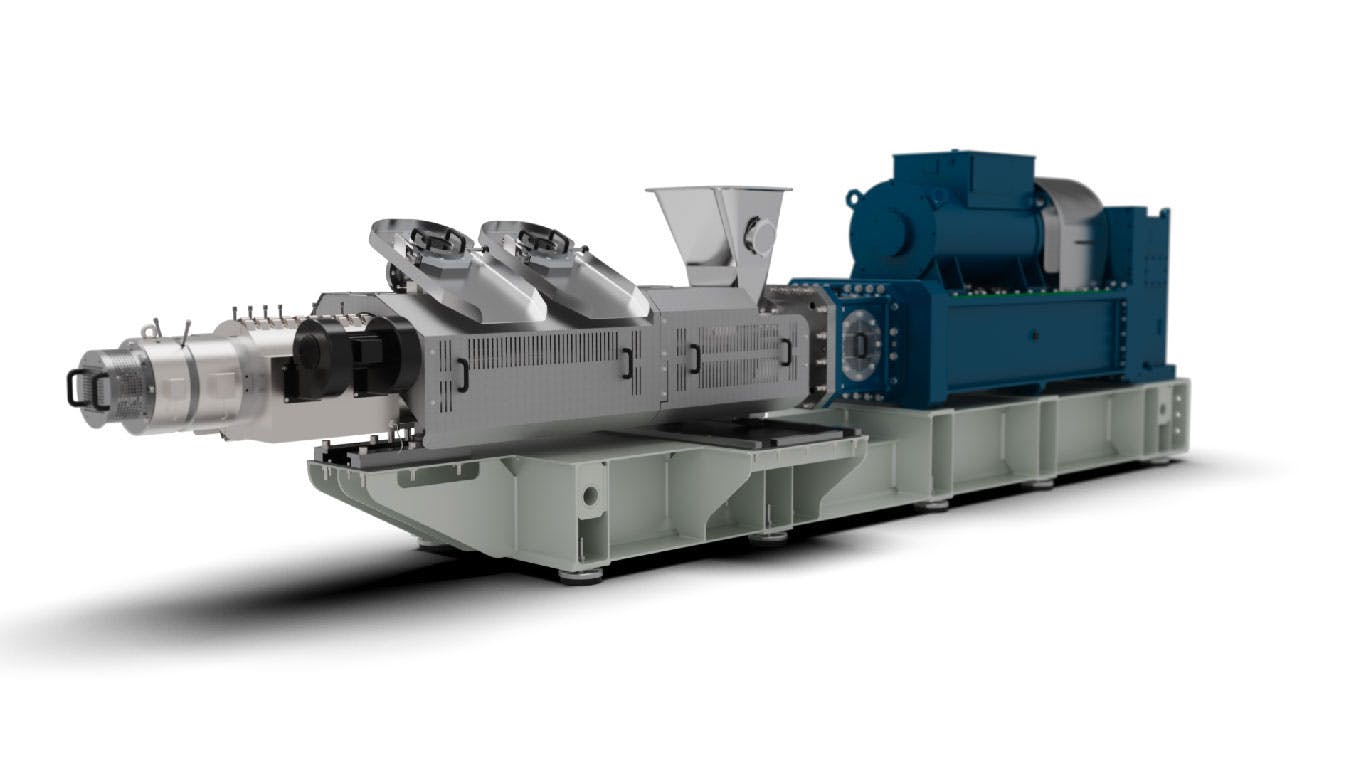 The MAS 110 extruder was developed with the assistance of AI simulations.