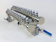 The Xtreme HiTemp water manifold assemblies from Plastixs can now be customized to a processor's specific needs. The Xtreme HiTemp water manifold assemblies from Plastixs can now be customized to a processor's specific needs.