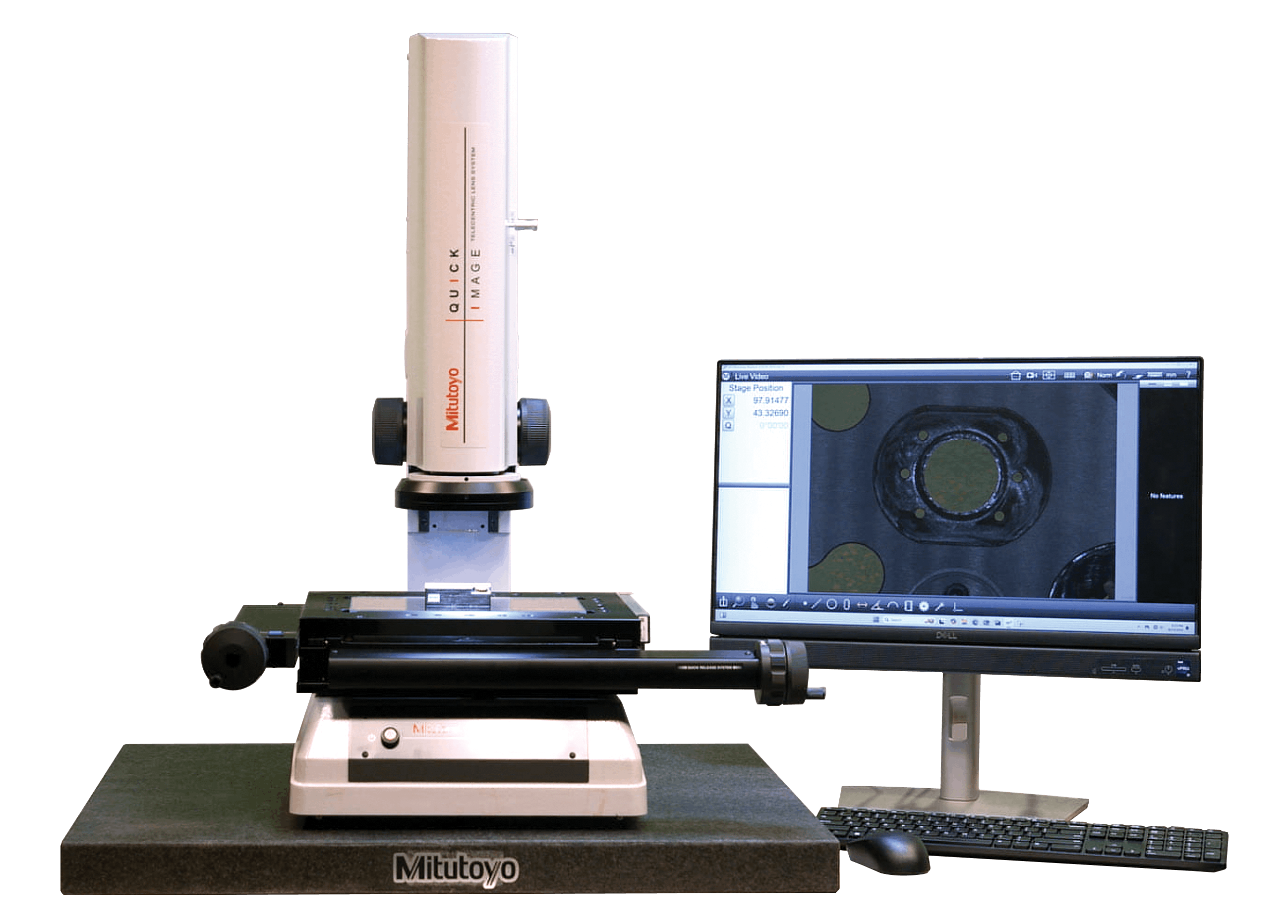 Mitutoyo's QI-A vision measuring machines integrate Metlogix M3 software.
