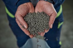 UBQ's recycled bioresin comes in pellet form. UBQ's recycled bioresin comes in pellet form.