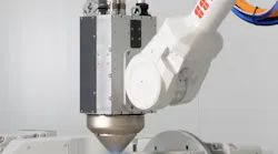 Meltio's Engine Blue kit integrates a 3D metal print head onto an industrial robot.