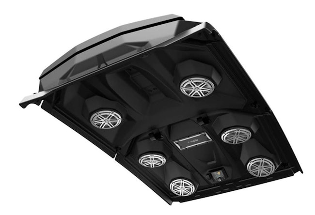 This JL Audio roof won the 2024 People's Choice Award in the parts competition.