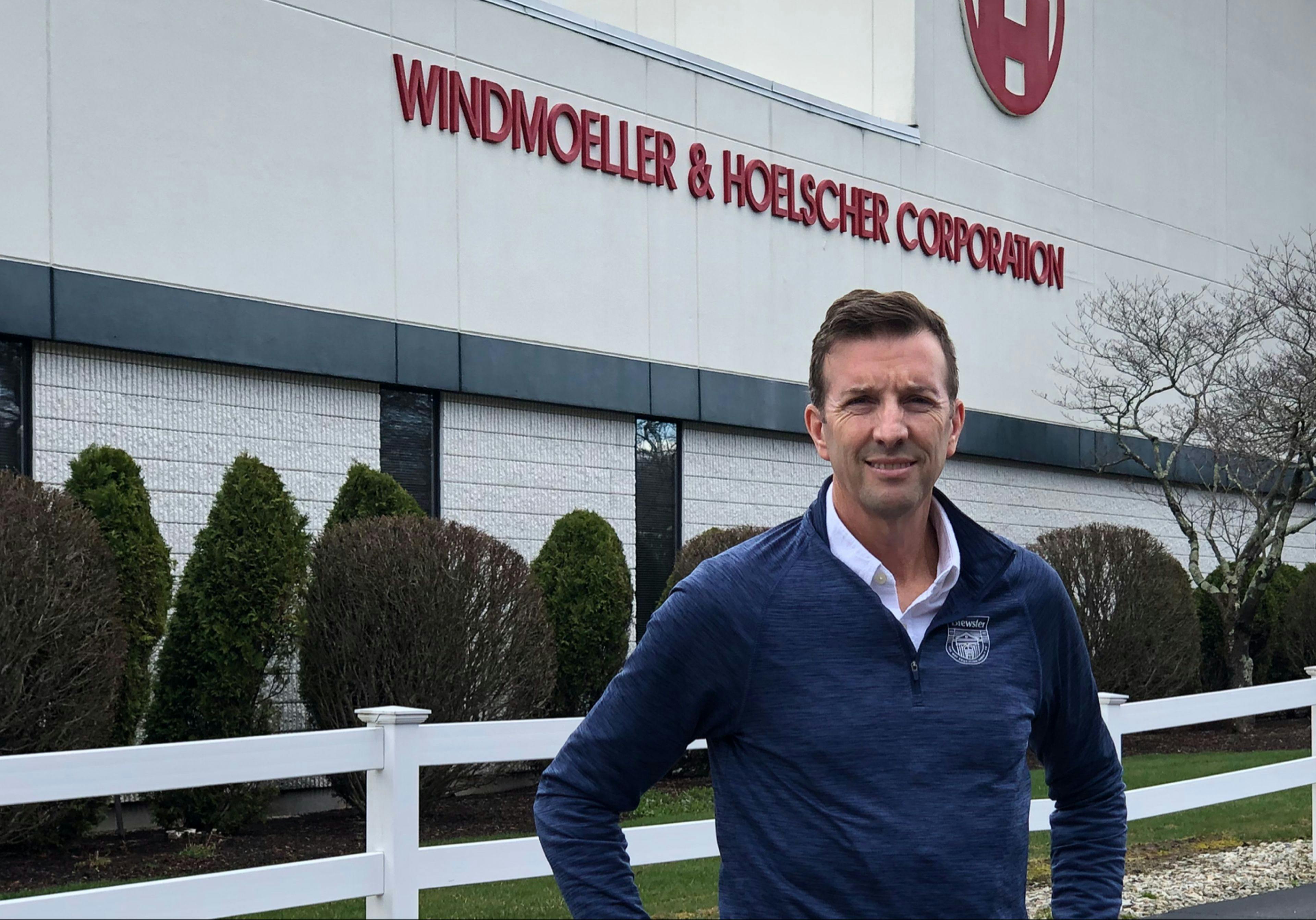 Andrew Wheeler is president of Windmoeller & Hoelscher Corp. The company's North American headquarters in Lincoln, R.I., is undergoing an expansion.