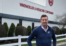 Andrew Wheeler is president of Windmoeller & Hoelscher Corp. The company's North American headquarters in Lincoln, R.I., is undergoing an expansion. Andrew Wheeler is president of Windmoeller & Hoelscher Corp. The company's North American headquarters in Lincoln, R.I., is undergoing an expansion.