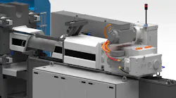 Stork's all-electric injection molding machine line offers improved efficiency.