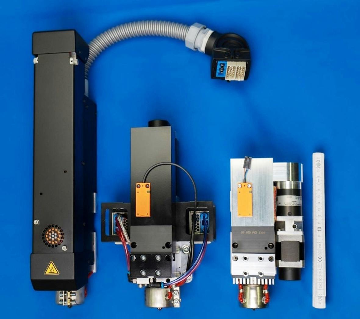 New AIM3D's CEM print heads can handle a wide range of materials.