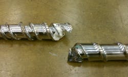 Careful setup and monitoring are required for optimal molding. But some molders aren't doing enough, says Umberto Catignani, the president of Orbital Plastics Consulting. This barrier screw sheared in half, not from the lack of monitoring, but insufficient heat soaking prior to machine startup. Careful setup and monitoring are required for optimal molding. But some molders aren't doing enough, says Umberto Catignani, the president of Orbital Plastics Consulting. This barrier screw sheared in half, not from the lack of monitoring, but insufficient heat soaking prior to machine startup.