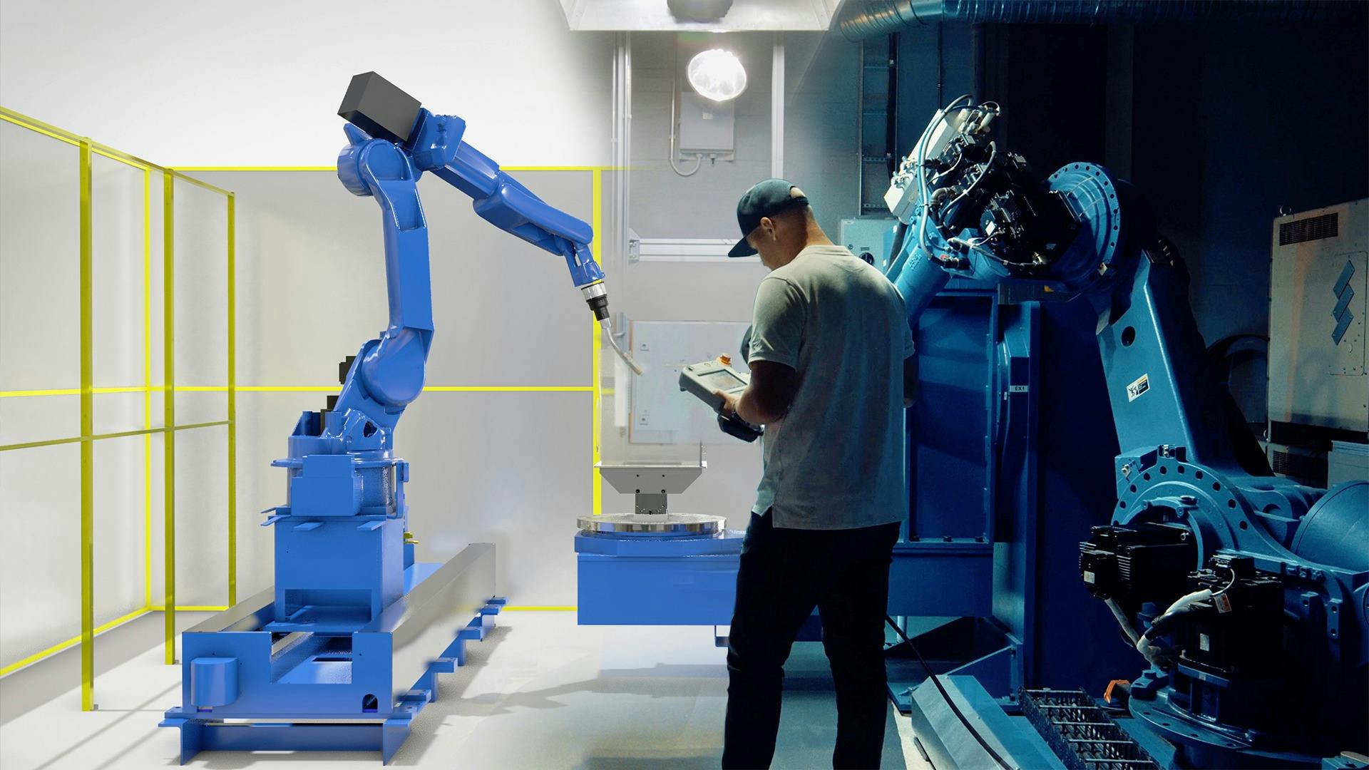 A digital twin can help manufacturers make their processes more efficient, for example by helping to optimize automation.