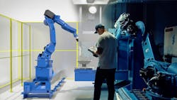 A digital twin can help manufacturers make their processes more efficient, for example by helping to optimize automation. A digital twin can help manufacturers make their processes more efficient, for example by helping to optimize automation.