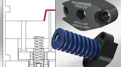Spring Cups from Progressive Components make mold assembly easier and safer.