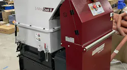 Wittmann's S-Max Dual 8 granulator has been redesigned for a smaller footprint.