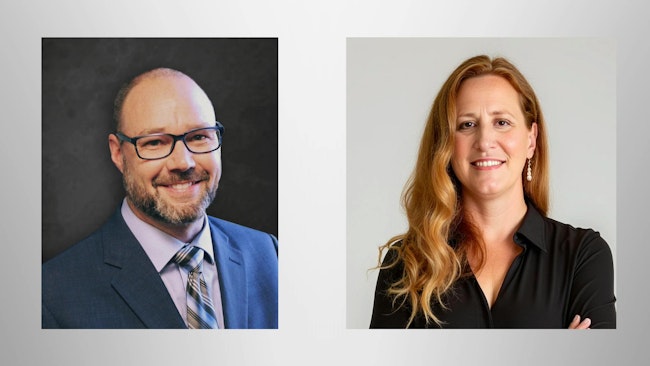 Jason Susnjara, left, is now president of Thermwood Corp.; Jennifer Watt, right, is the new EVP.