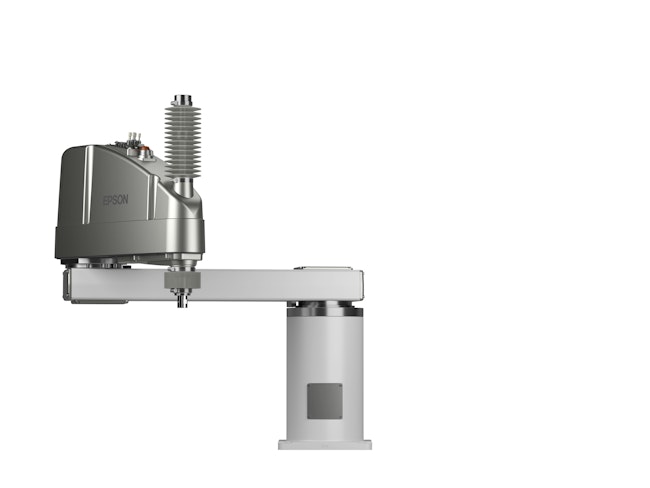 Epson says it is using its new GX-C SCARA robots to manufacture its own electronics. This is a GX-20C.