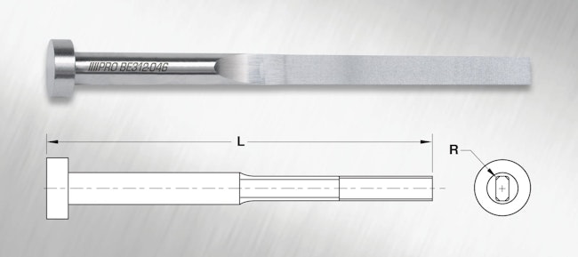 'Mold-Ready' blade ejectors from Progressive Components come finished with various features.