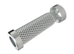 Hasco's H5055 hole filter has more than 1,000 angled holes to remove metal and impurities from the melt. Hasco's H5055 hole filter has more than 1,000 angled holes to remove metal and impurities from the melt.