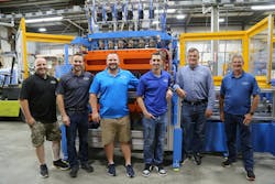 Members of the Rocheleau family pose in front of equipment made by Rocheleau Tool & Die, now in its third generation of ownership. Members of the Rocheleau family pose in front of equipment made by Rocheleau Tool & Die, now in its third generation of ownership.