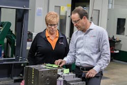 Manufacturing consultant Laurie Harbour's work has included visiting injection molding plants, as well as other companies, to advise them on ways they can optimize their processes. Manufacturing consultant Laurie Harbour's work has included visiting injection molding plants, as well as other companies, to advise them on ways they can optimize their processes.