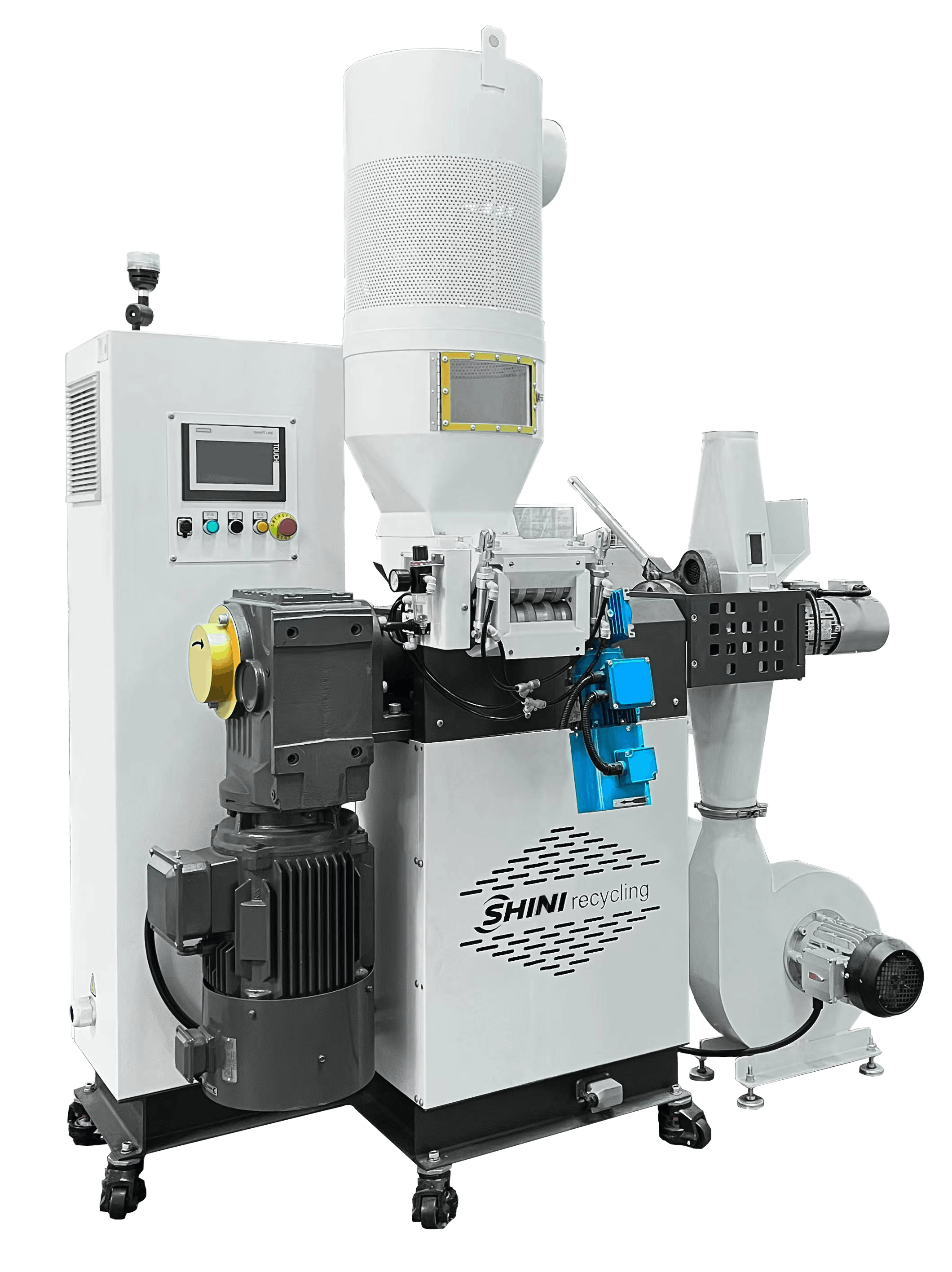 Shini's SFP pelletizers provide precise cutting and uniform pellet size.