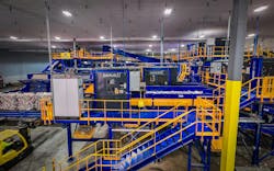 The recycling line at PureCycle Technologies uses Machinex equipment, including SamurAI sorting robots. The recycling line at PureCycle Technologies uses Machinex equipment, including SamurAI sorting robots.