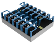 The grid structure of the Matrix6D system can handle multiple types of material deposition and non-additive processes. The grid structure of the Matrix6D system can handle multiple types of material deposition and non-additive processes.