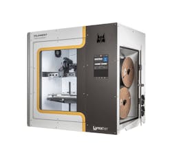 The Lynxter S300X-FIL11 has dual toolheads and an active drying chamber for two spools. The Lynxter S300X-FIL11 has dual toolheads and an active drying chamber for two spools.