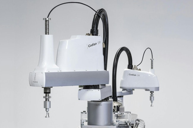 The Codian SR SCARA robots from B&R Automation are flexible and easy to program.