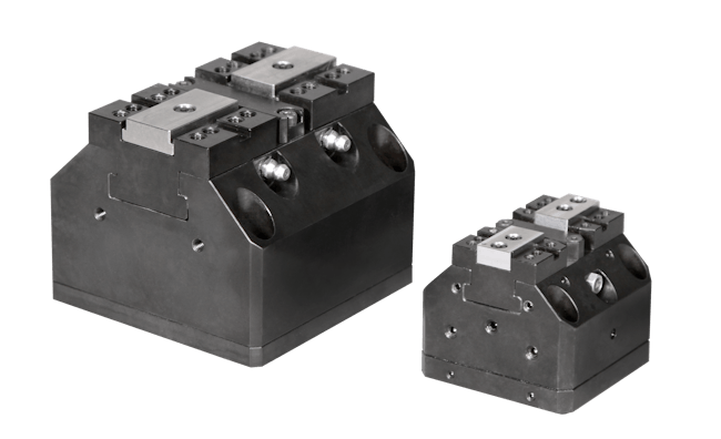 The Roemheld Power Clamp Centric is capable of multiple configurations.