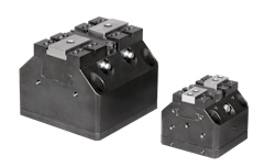 The Roemheld Power Clamp Centric is capable of multiple configurations. The Roemheld Power Clamp Centric is capable of multiple configurations.