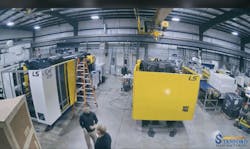 LS Mtron recently helped its customer, Stanford Manufacturing, install two new injection molding machines with special adaptations that allowed them to fit under the molding plant's 23-foot-tall roof. LS Mtron recently helped its customer, Stanford Manufacturing, install two new injection molding machines with special adaptations that allowed them to fit under the molding plant's 23-foot-tall roof.