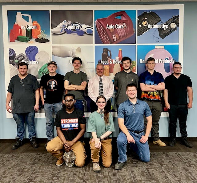Bekum America and COO Steve London welcomed nine new apprentices to the company's program.