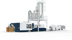 The upgraded Netstal PET-Line 4000 is energy efficient and can run up to 192 preforms per mold.