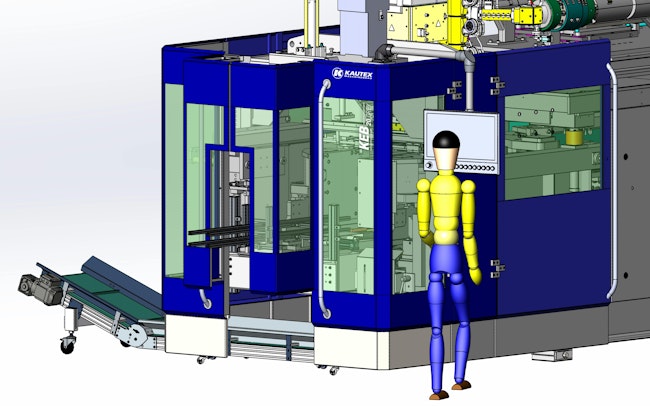 The Grey line is the latest in the KEB series of extrusion blow molding machines, which debuted in 1968.
