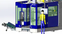 The Grey line is the latest in the KEB series of extrusion blow molding machines, which debuted in 1968.