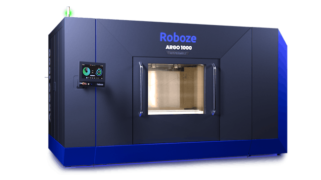 The HT Pellet Extruder allows the Roboze Argo 1000 Hypermelt to process pellets.