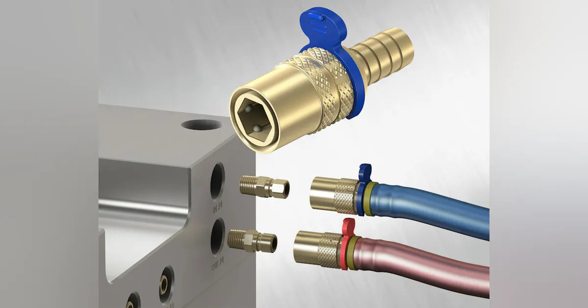 Socket Lock Component Socket connectors lock with a twist | Plastics Machinery Manufacturing