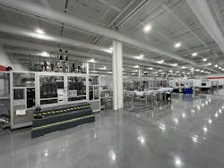 A view of blow molding operations at Currier Plastics A view of blow molding operations at Currier Plastics