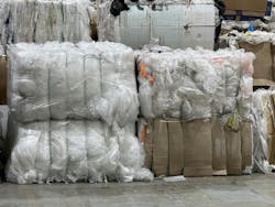 Film bales waiting to be processed at Nova Chemicals' Syndigo1 facility Film bales waiting to be processed at Nova Chemicals' Syndigo1 facility