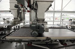 Molds for Mamba Board are filled with recycled materials, including electronics waste. Molds for Mamba Board are filled with recycled materials, including electronics waste.