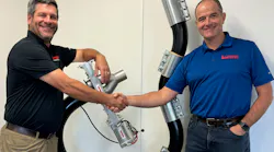 Tony Thill, left, president and CEO, and Brian Bruce, VP and general manager, of Lorenz Conveying Products.